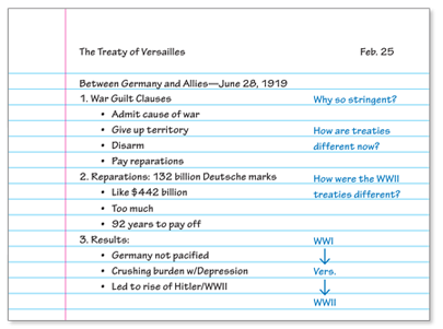 Why so stringent?
How are treaties different now?
How were the WWII treaties different?
WWI to Vers. to WWII